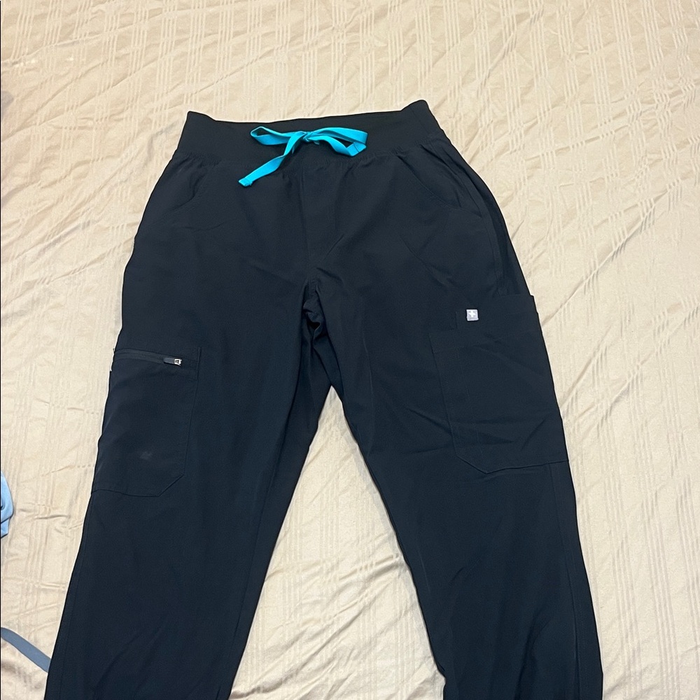 Figs Black Technical Joggers